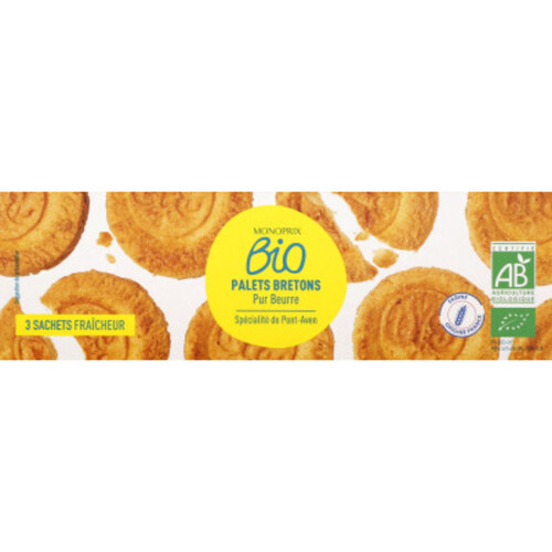 Monoprix Bio Palets Bretons Pur Beurre Bio 100G