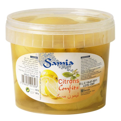 Samia Citrons Confits 820g