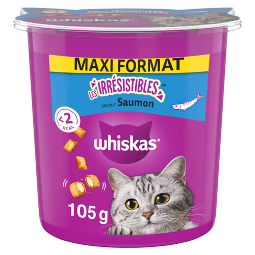 Whiskas Les Irrésistibles au saumon 105g