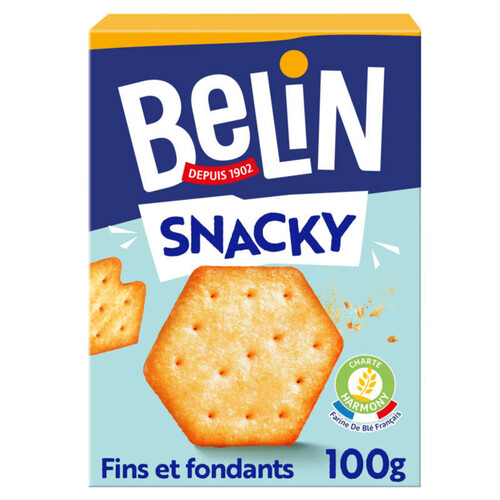 Belin Snacky Biscuits Apéritifs Crackers Extra-Fins 100G