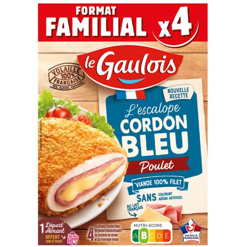 Le Gaulois Cordon Bleu Poulet x4 400g