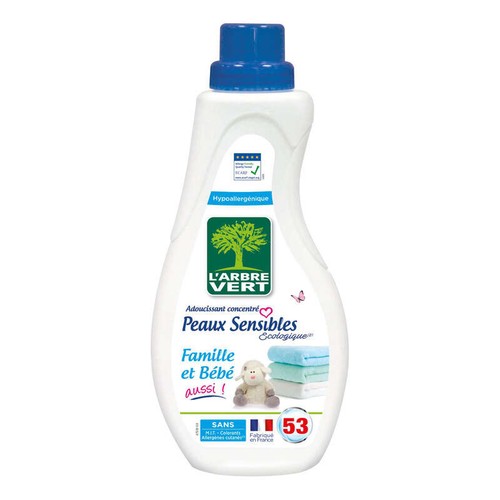 L'Arbre Vert Adoucissant Peaux Sensibles, Famille & Bébé 800ml