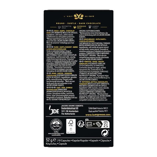 L'OR Chocolate Café en capsules x10 - 52g