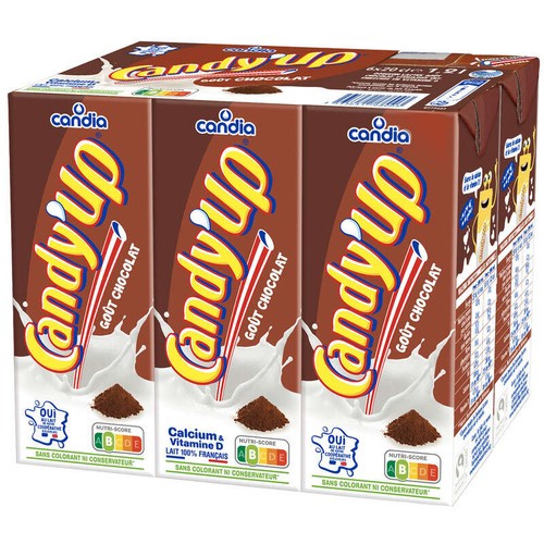 Candia Candy'up Lait Chocolatée Le Pack De 6x20cl