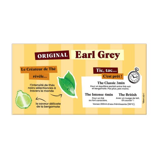 Twinnings Thé Original Earl Grey 50 Sachets 100g
