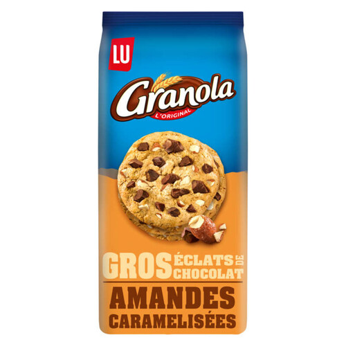 Granola Cookies aux gros éclats de Chocolat et Amandes Caramélisées 184g