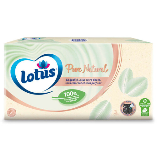 Lotus Mouchoirs Boîte Pure Natural