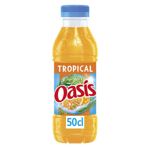 Oasis Tropical Boisson aux fruits plate la bouteille de 50 cl