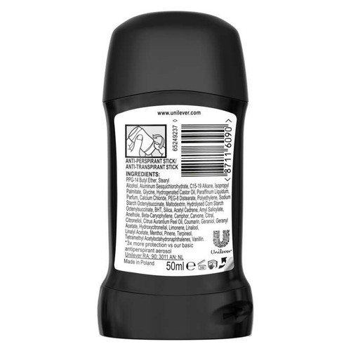 Rexona Men Maximum Protection Déodorant Stick Anti-Transpirant 96H Cobalt Dry 50ml
