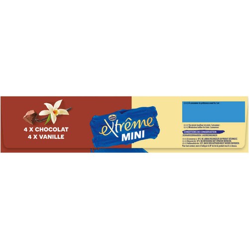 Extrême Mini Cônes de Glace Vanille Chocolat Boite x8 312g