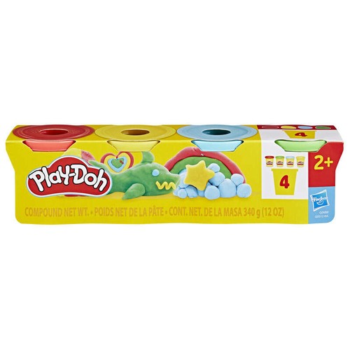 Play-Doh Pack de 4 pots de pâte à modeler