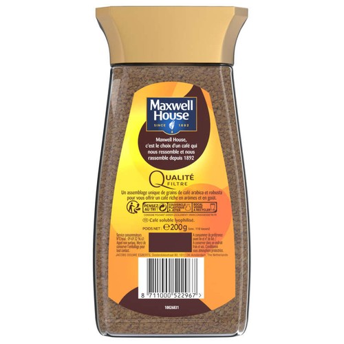 Maxwell House Qualité Filtre Café soluble 200g