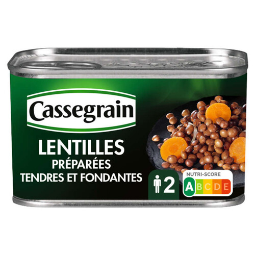 Cassegrain Lentilles Préparées Sélection Tendres Et Fondantes 265G