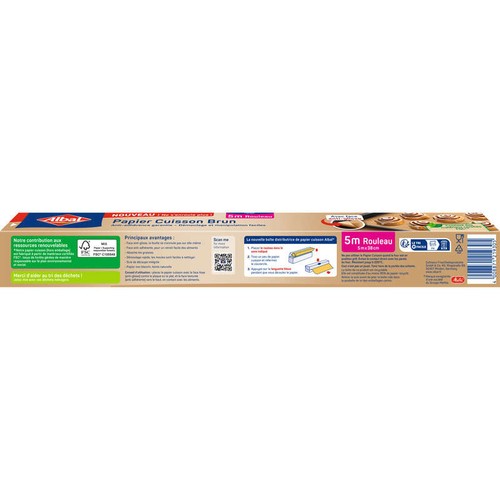 Albal Papier Cuisson Brun 5m