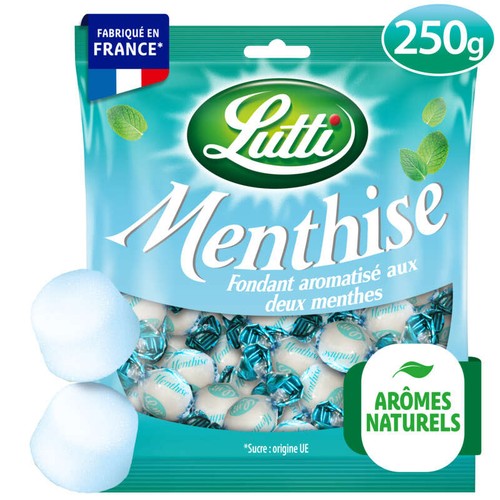 Lutti Menthise Bonbons Fondant Aux 2 Menthes 250g