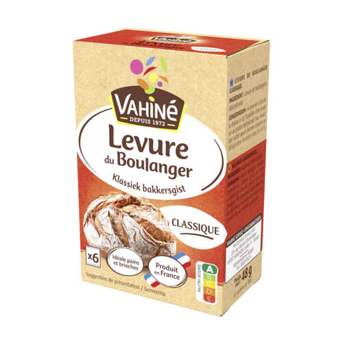 Vahiné Levure du Boulanger x6 ,48g