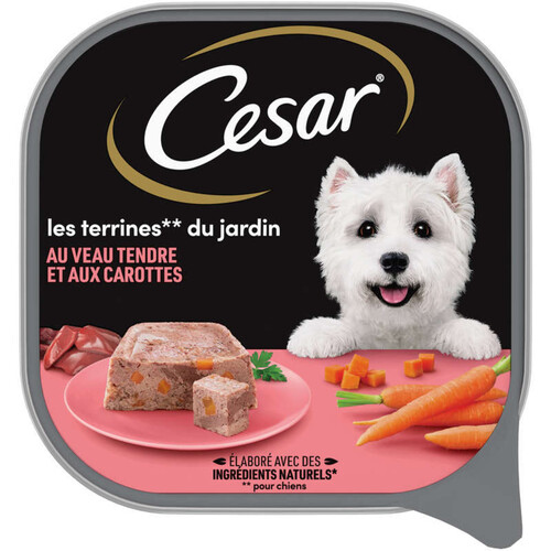 Cesar® Terrine Au Veau Et Aux Carottes Pour Chien 300G