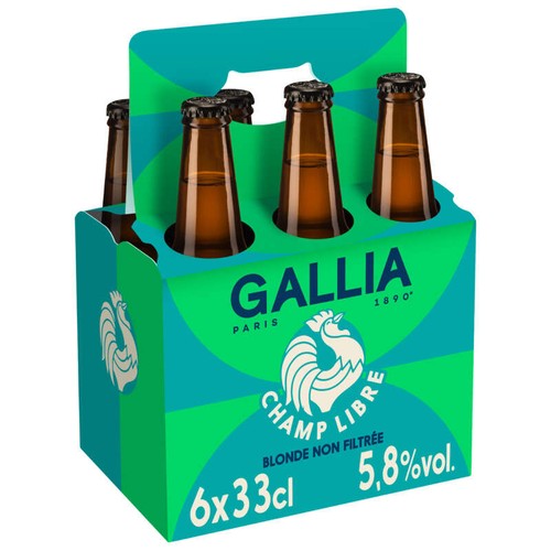 Gallia Bière Champ Libre 6x33cl