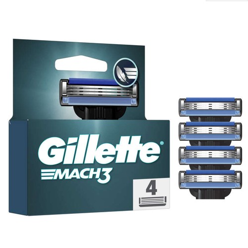 Gillette Mach3 Lames De Rasoir x4