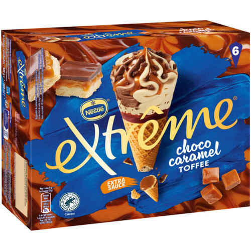 Extrême Cône Choco caramel toffee X6