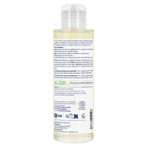 [Para] Natescience Beauté Natessance Huile de Ricin Bio 100ml