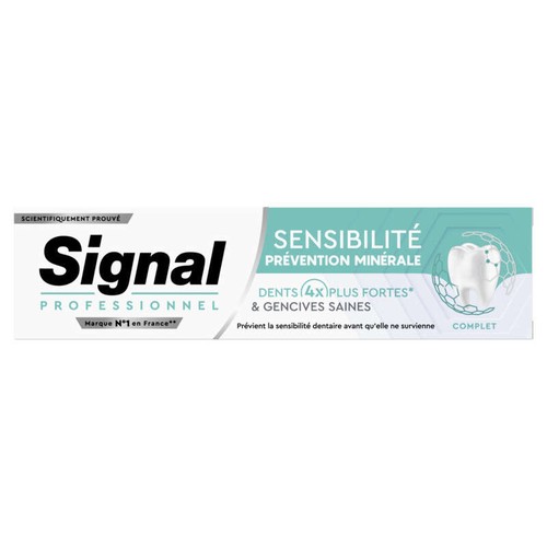 Signal Professionnel DENTIFRICE Sensibilité Prévention Minérale Complet 75ml