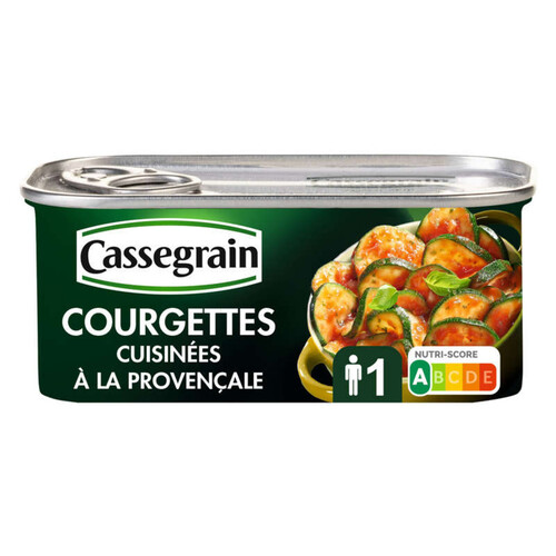Cassegrain Courgettes Cuisinées À La Provençale 185G