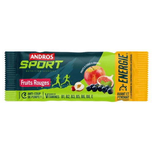 Andros Barre Fruits Rouges 40g