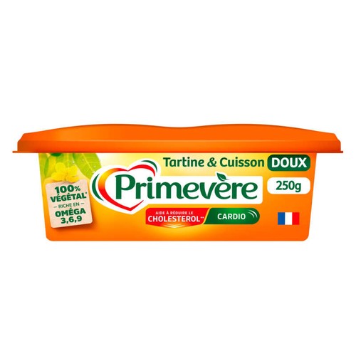 Primevère Margarine Tartine & Cuisson doux 250g
