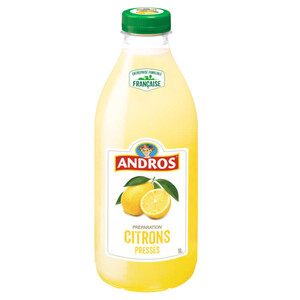 Andros Citrons pressés, préparation pasteurisée de fruits 1L