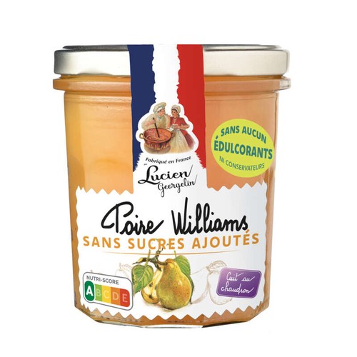 Lucien Georgelin Confiture Poire Sans Sucres Ajoutés 320g