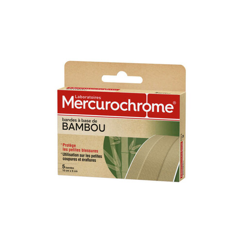 Mercurochrome Bandes Bambou À Découper X5