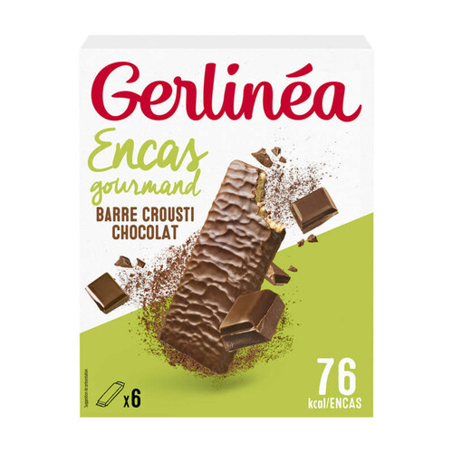 Gerlinéa Gerlinea Barres Crousti Chocolat X6 102G