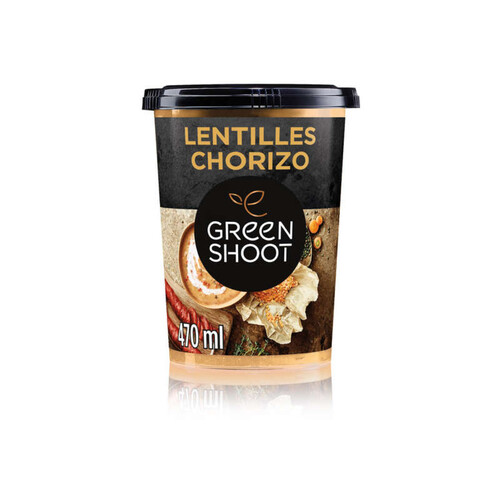 Greenshoot Soupe Lentilles & Chorizo Cup 470ml