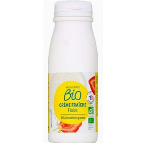 Monoprix Bio Crème fraîche fluide 30% 25cl