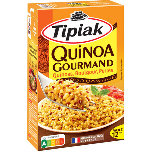 Tipiak Quinoa Gourmand 3 Quinoas & Blé Tendre 400g