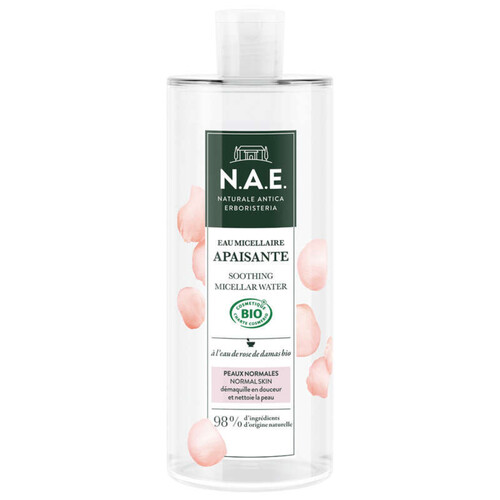 N.A.E. Eau Micellaire Démaquillante Apaisante Certifiée Bio 500ml