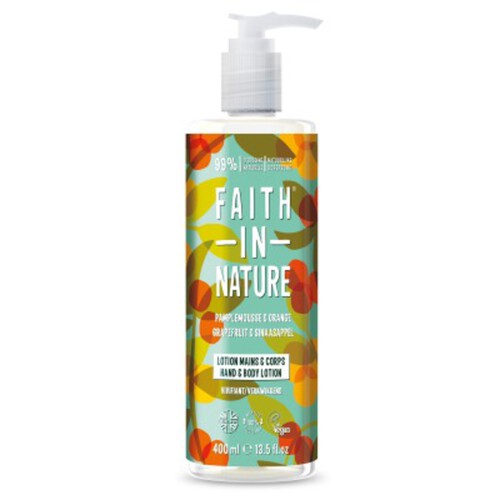 Faith In Nature Lotion Mains & Corps Pamplemousse 400Ml