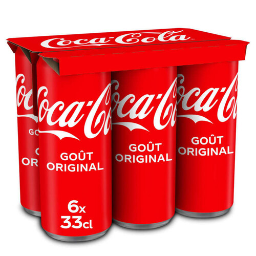 Coca-cola original canettes 6x33cl