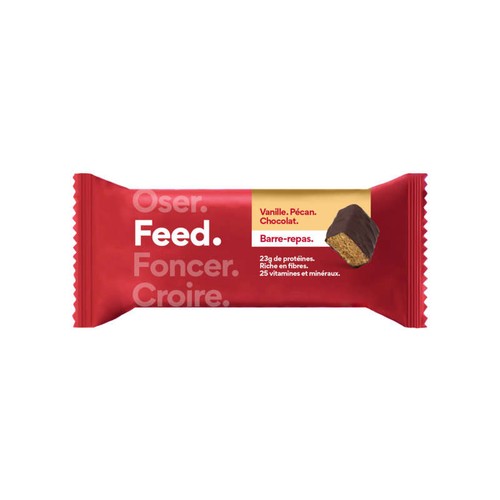 Feed. Barre de Céréales Protéinée Vanille Pécan Chocolat 100g