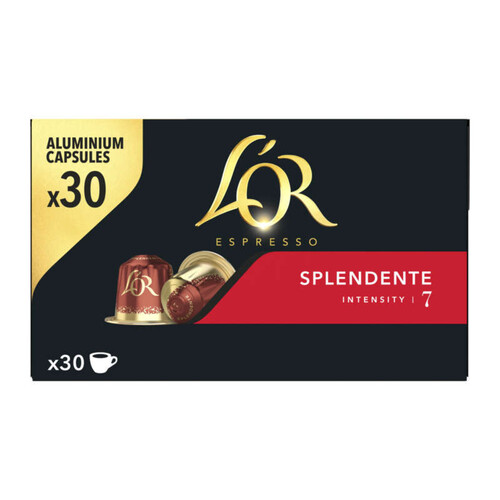 L’or espresso splendente café en capsules intensité 7 en capsules x 30 - 156g