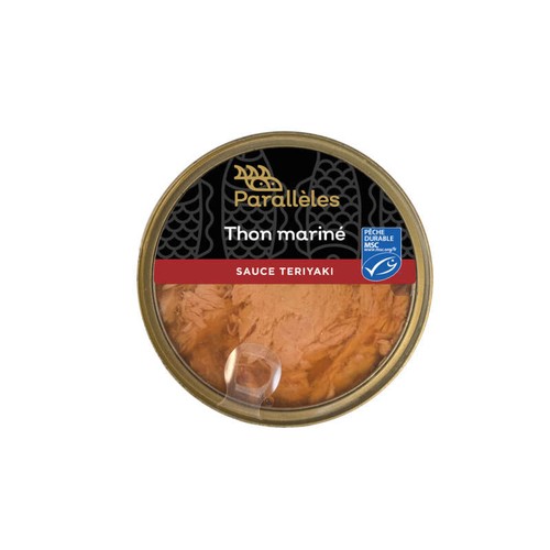 Parallèles Thon MSC mariné sauce Teriyaki à la sauce soja et au gingembre 160g