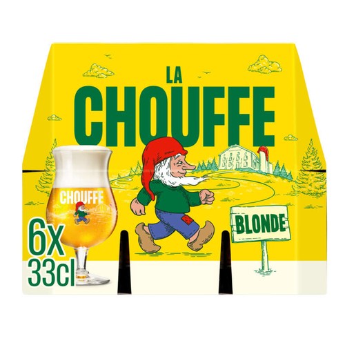 La Chouffe Bière Blonde 8° pack 6x33cl