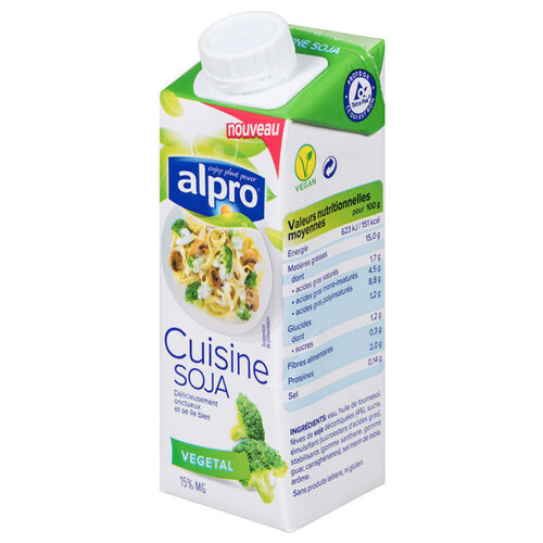 Alpro Sauce Soja Cuisine 15% Mg 25Cl