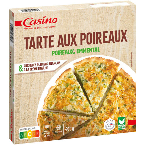 Casino Tarte aux poireaux - 400g