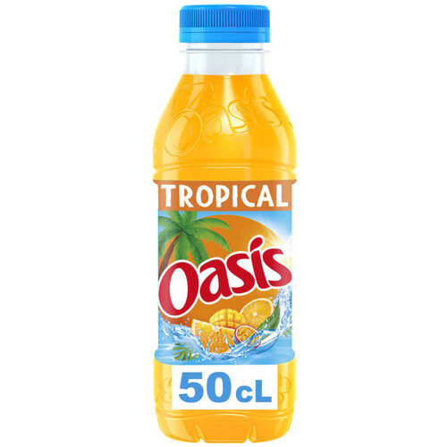 Oasis Tropical Boisson aux fruits plate la bouteille de 50 cl