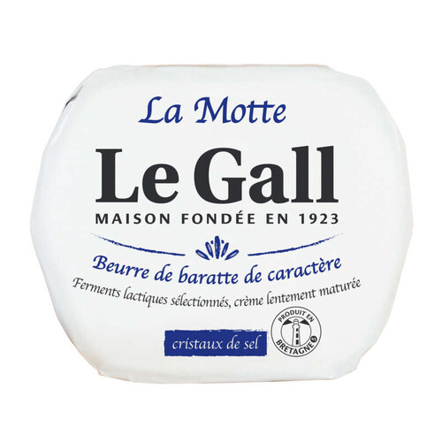 Le Gall Beurre De Baratte La Motte D'Antan Aux Cristaux De Sel 250G