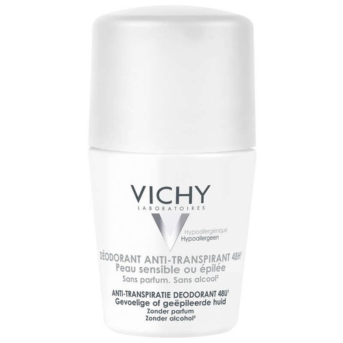 [Para] Vichy Déodorant Roll-On Anti Transpirant Peau Sensible 48H 50ml