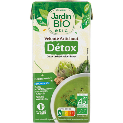 Jardin Bio Soupe à l'Artichaut Detox 33cl