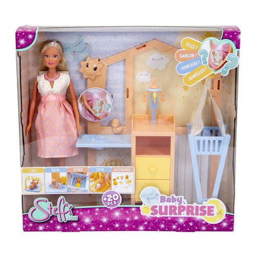 Smoby poupée mannequin bebe surprise - dès 3 ans